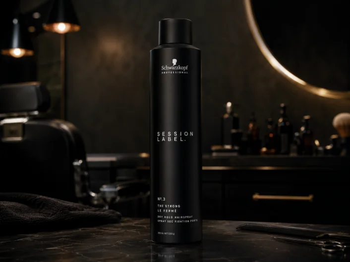 Schwarzkopf Session Label product on the Hair House counter