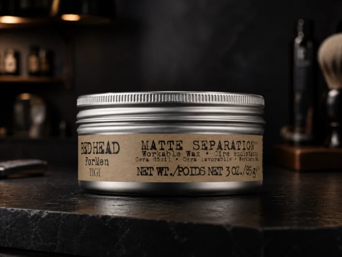 Bed Head Matte Separation wax on the Hair House counter